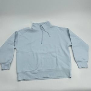 VINCE Women's Sweatshirt Size M Cloud Blue Cowl High Neck Pullover Sweater